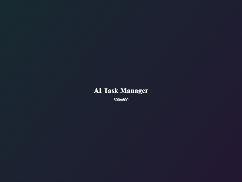 AI Task Manager Application